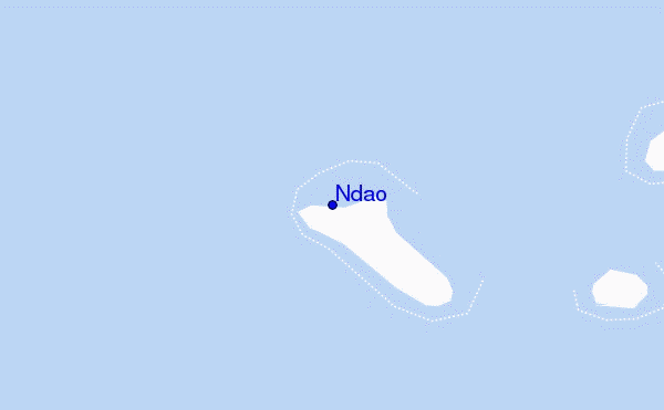 mapa de ubicación de Ndao