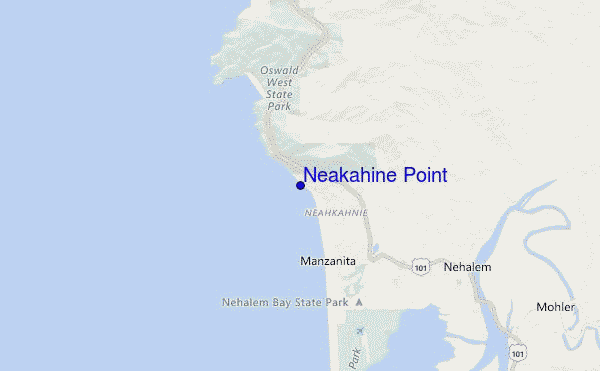 mapa de ubicación de Neakahine Point
