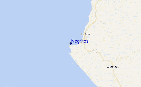 mapa de ubicación de Negritos
