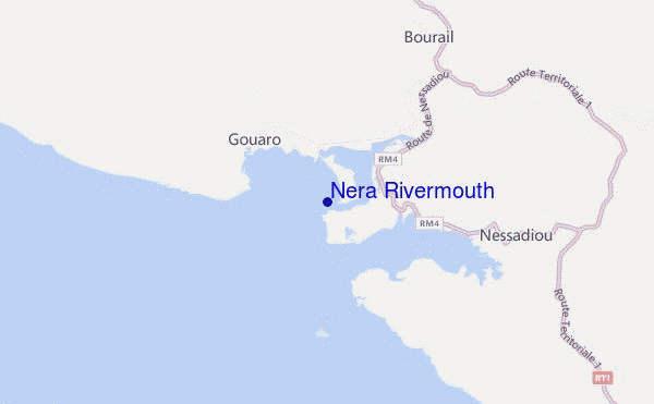 mapa de ubicación de Nera Rivermouth