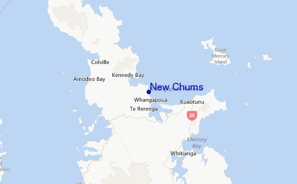 New Chums Location Map