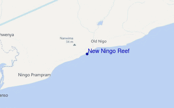 mapa de ubicación de New Ningo Reef