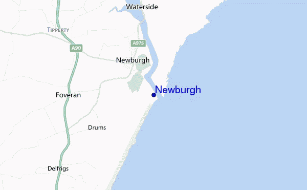 mapa de ubicación de Newburgh