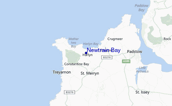 mapa de ubicación de Newtrain Bay