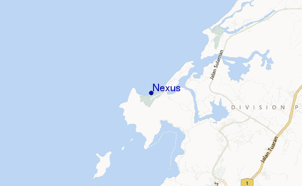 mapa de ubicación de Nexus