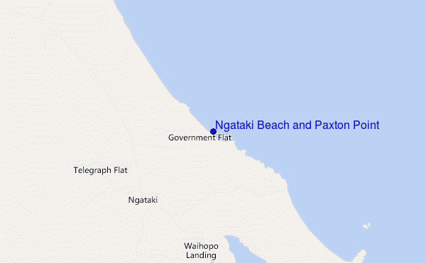 mapa de ubicación de Ngataki Beach and Paxton Point