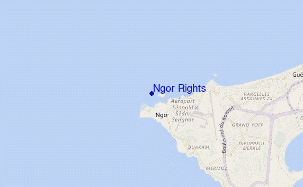 mapa de ubicación de Ngor Rights