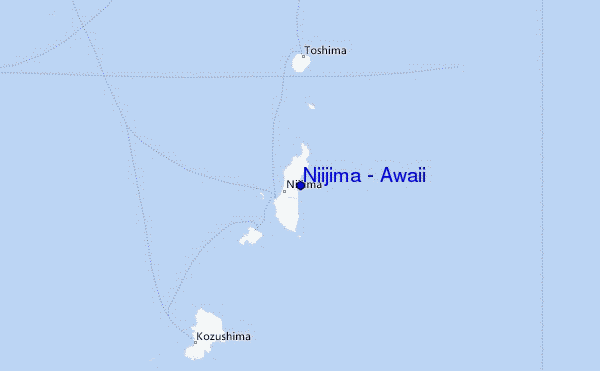Niijima - Awaii Location Map