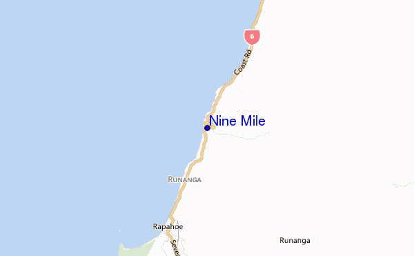 mapa de ubicación de Nine Mile