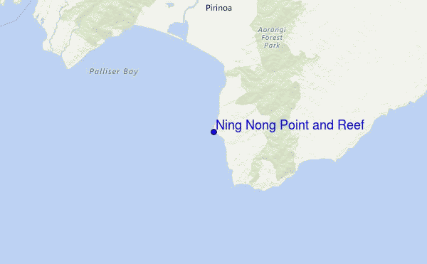 Ning Nong Point and Reef Location Map