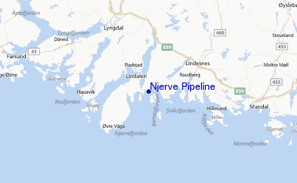 Njerve Pipeline Location Map