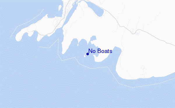 mapa de ubicación de No Boats