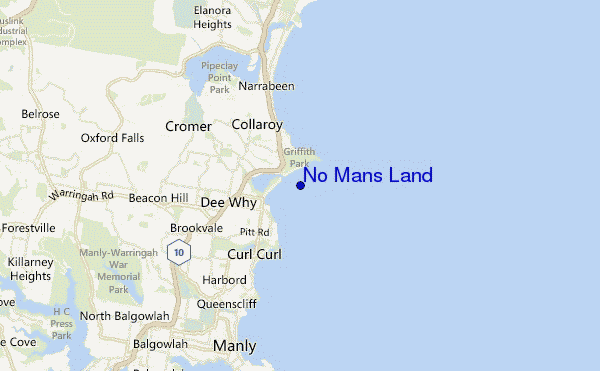 mapa de ubicación de No Mans Land