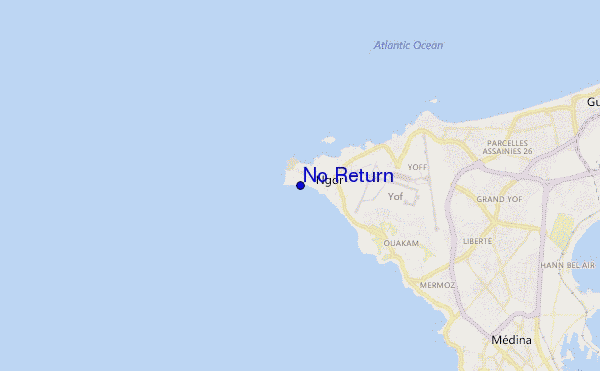 mapa de ubicación de No Return