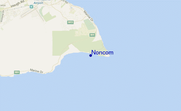 mapa de ubicación de Noncom (Cape Recife)