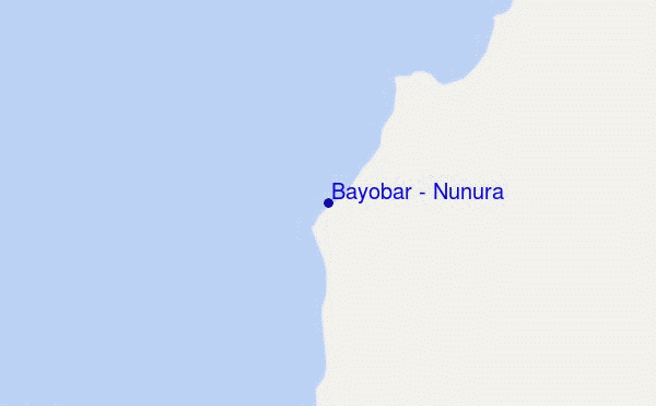 mapa de ubicación de Bayobar - Nunura