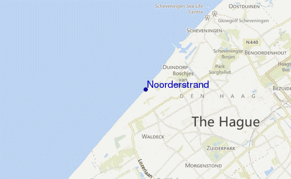 mapa de ubicación de Noorderstrand