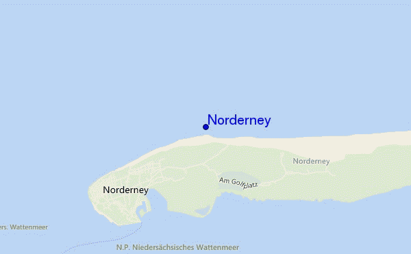 mapa de ubicación de Norderney