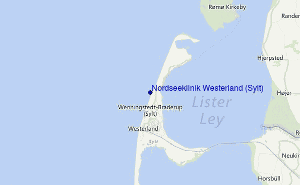 Nordseeklinik Westerland (Sylt) Location Map