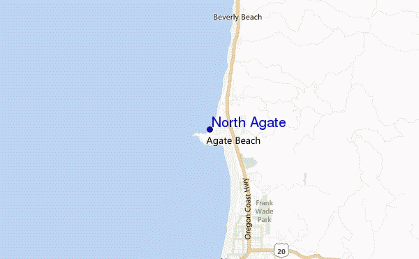 mapa de ubicación de North Agate