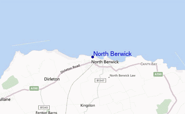 mapa de ubicación de North Berwick
