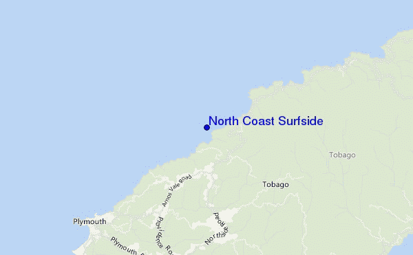 mapa de ubicación de North Coast Surfside