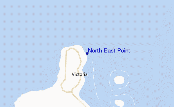 mapa de ubicación de North East Point
