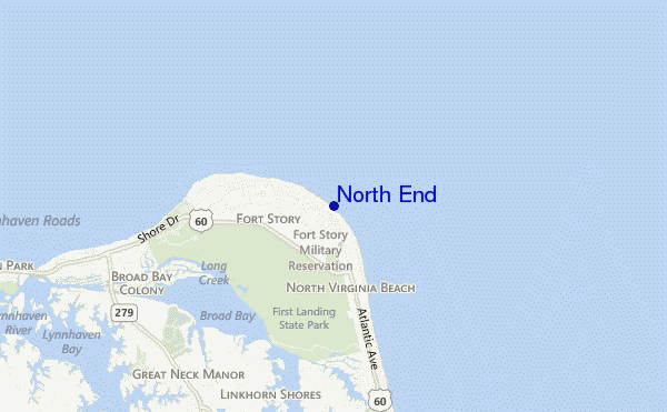 mapa de ubicación de North End