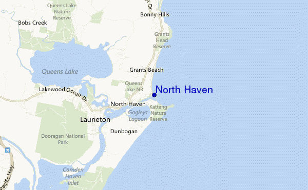 mapa de ubicación de North Haven