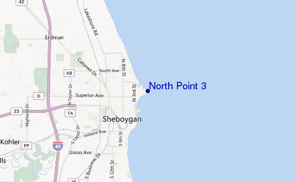 mapa de ubicación de North Point 3