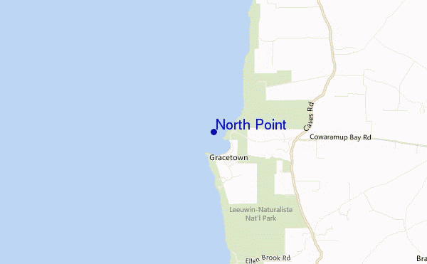 mapa de ubicación de North Point