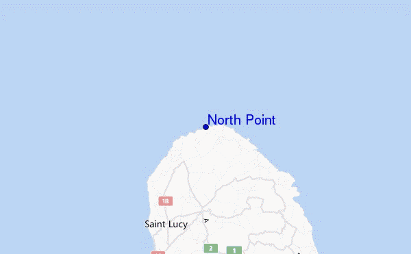 mapa de ubicación de North Point