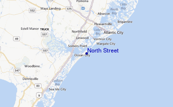 North Street Location Map