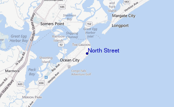 mapa de ubicación de North Street