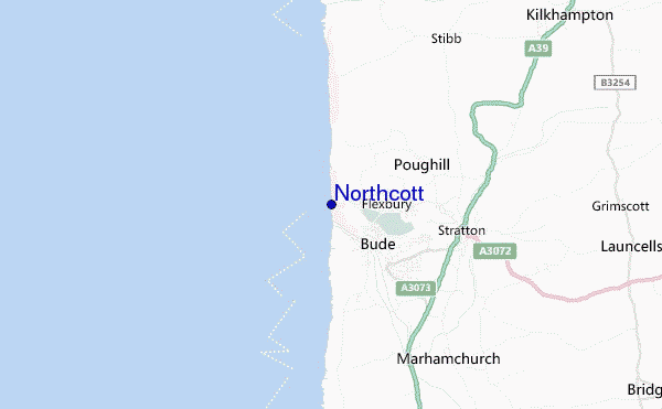 mapa de ubicación de Northcott
