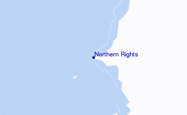 mapa de ubicación de Northern Rights
