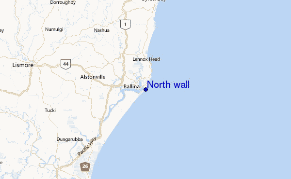 North wall Location Map