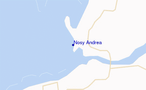 mapa de ubicación de Nosy Andrea