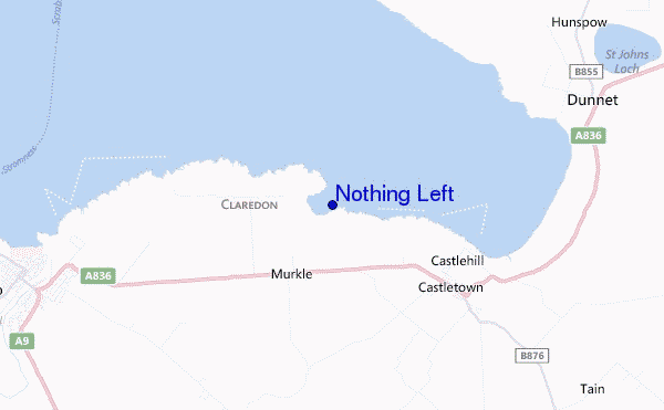 mapa de ubicación de Nothing Left