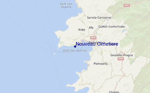 Nouveau Cimetière Location Map