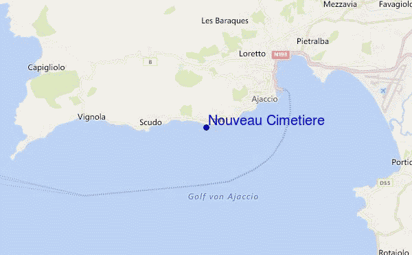 mapa de ubicación de Nouveau Cimetière