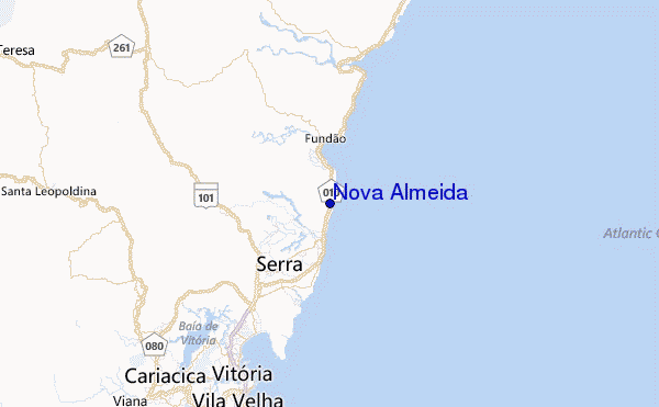 Nova Almeida Location Map