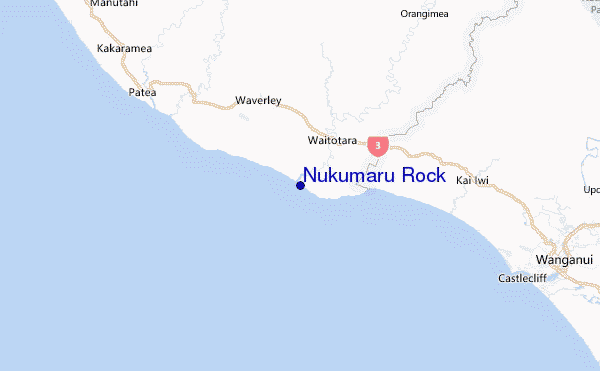 Nukumaru Rock Location Map
