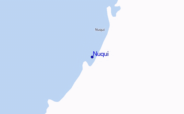 mapa de ubicación de Nuqui