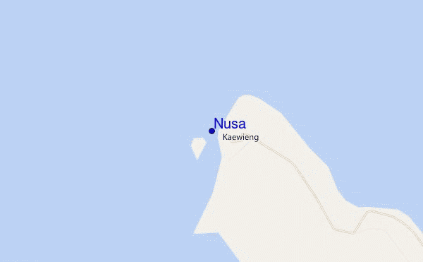 mapa de ubicación de Nusa