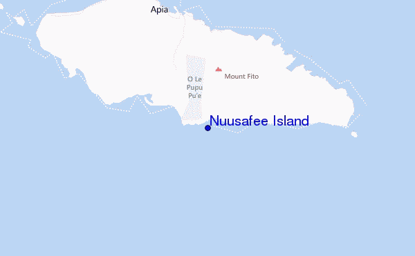 Nuusafee Island Location Map