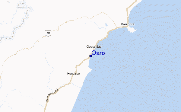 Oaro Location Map
