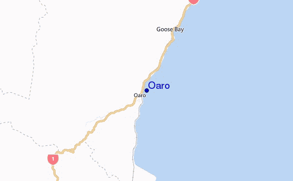 mapa de ubicación de Oaro