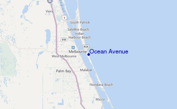 Ocean Avenue Location Map
