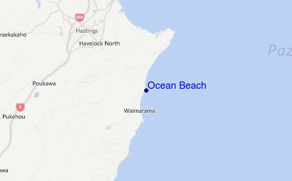 Ocean Beach Location Map